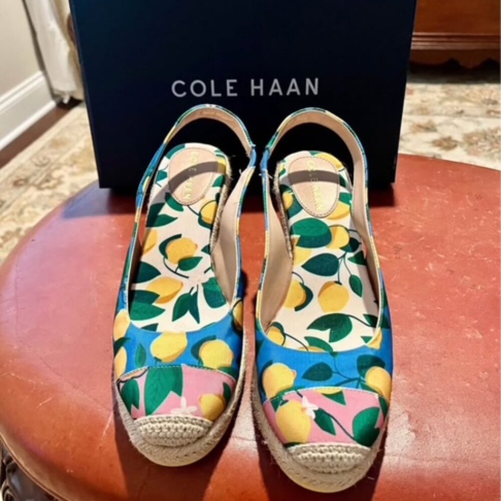 Cole Haan Slingback Wedges, Size 8, New and in the Box